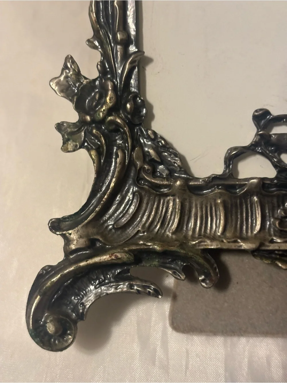Ornate Victorian Style Decorative Photo Frame Pewter